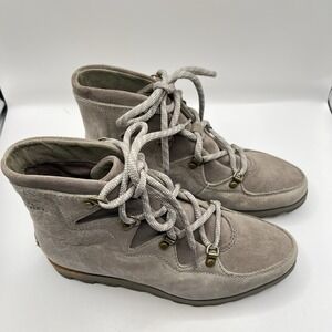 Sorel Sneakchic Alpine Boot Women's 7.5 Gray Outdoor Rugged Rustic Gorpcore